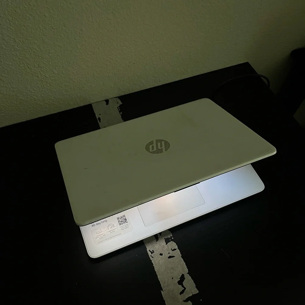 HP Silver Laptop Modern Design with Backlit Keyboard